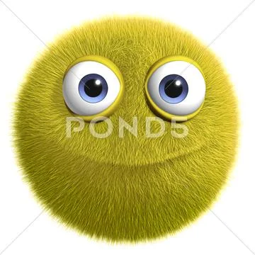 Yellow alien Stock Illustration