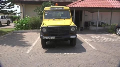 Yellow Ambulance Stock Footage 341658964