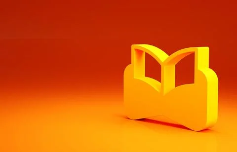Yellow Ancient magic book with alchemy recipes and mystic spells and Ilustração Stock