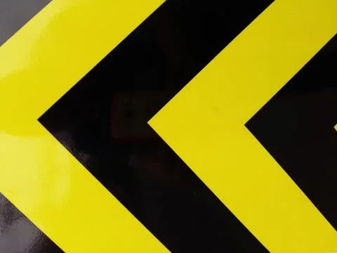 Yellow and black arrow background Stock Illustration