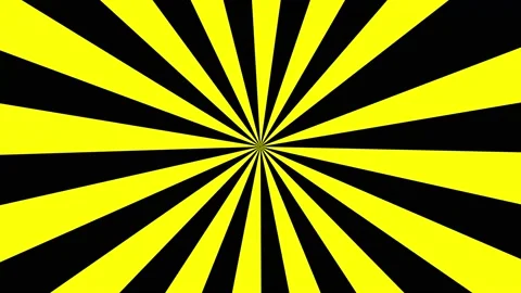 YELLOW AND BLACK background with circular motion. 4K 60 FPS Stock Footage 219194035