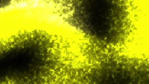Yellow and black motion background with fractal glitch texture and abstract ener Stock Footage 334840486
