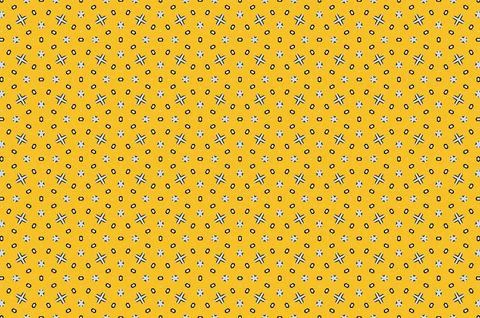 A yellow and black patterned background with a lot of dots Stock Illustration