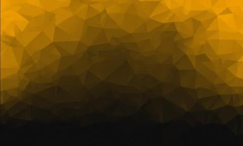 Yellow And Black Polygonal Gradient Background abstract 스톡 일러스트
