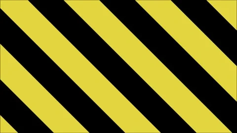 Yellow and black striped caution background Video stock 320457105