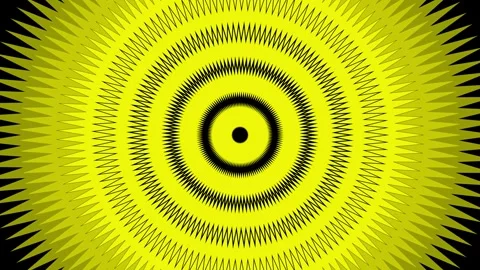 Yellow and Black Sunburst Rays Looping Background Animation Video stock 319757899