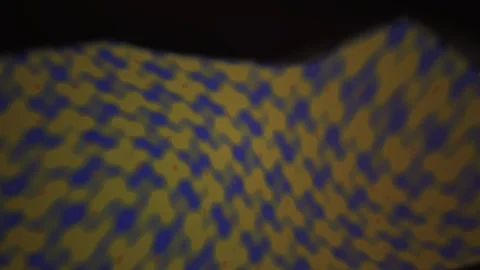 Yellow and blue checkered fabric texture. Stock Footage 335428508