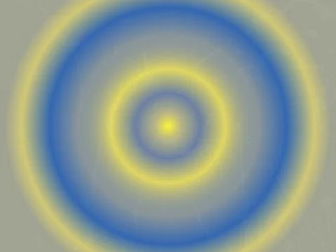 Yellow and blue gradient circle, abstract background Stock Illustration