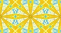 Yellow and blue mosaic background, loop HD Footage