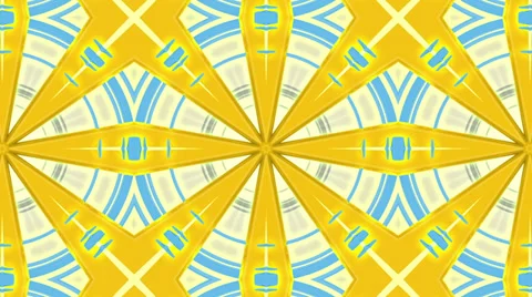 Yellow and blue mosaic background, loop Stock Footage 37239074