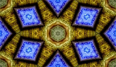 Yellow and blue pattern Stock Illustration