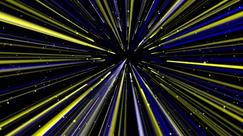 Yellow and blue rays of light Stock Footage 196989364