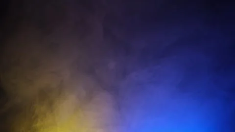 Yellow and blue smoke gradient abstract background slow motion Stock Footage 314267640