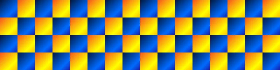Yellow and blue square pattern abstract vector texture background. Stock Illustration