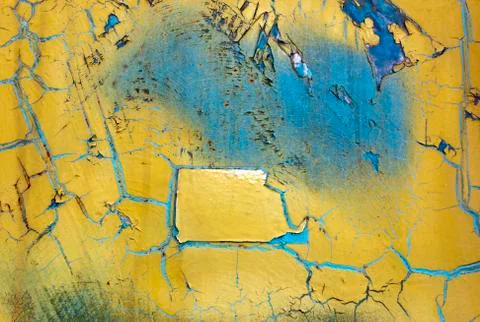 Yellow and blue surface Foto stock