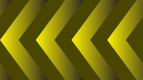 Yellow and brown chevron pattern with gradient shading, creating a dynamic .. Illustrazione stock