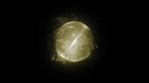 Yellow and fancy spherical abstract 스톡 동영상 65828729
