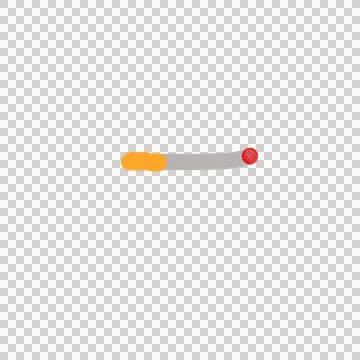 A yellow and gray cigarette has been lit. Stock Illustration