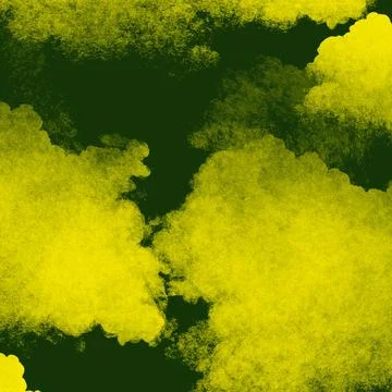 Yellow and Green Cloudy Paint Texture Stock Illustration