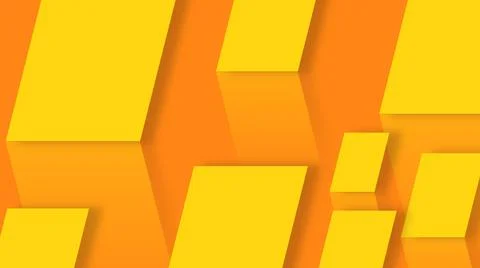 Yellow and orange abstract background, with square pattern. modern geometry b Stock Illustration