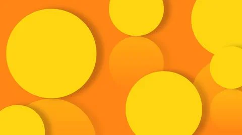 Yellow and orange abstract background, with circle pattern. modern geometry b Stock Illustration