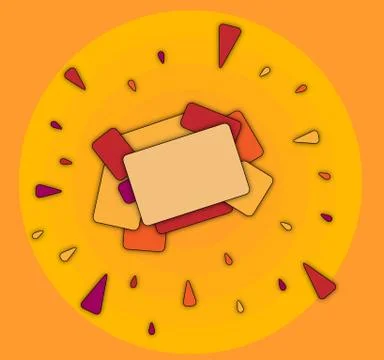 Yellow and orange background Illustrazione stock