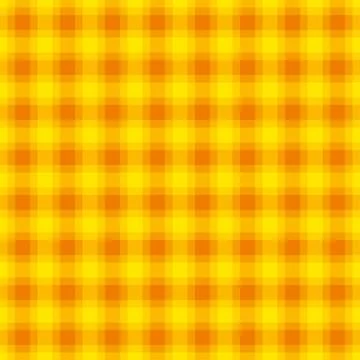 Yellow and orange check pattern, square seamless tile Stock Illustration
