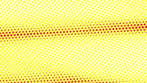 Yellow and orange halftone dot pattern moving with glow 動画素材 325479218