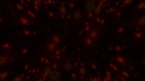 Yellow and orange particles Stock Footage 261738042