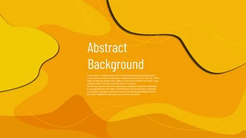 Yellow and orange wave blend minimal layout graphic Stock Illustration