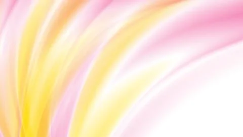 Yellow and pink flowing waves abstract background Stockillustratie