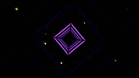 Yellow and Purple Abstract Digital Pulse Spectrum Background VJ Loop in 4K Stock Footage 341669182