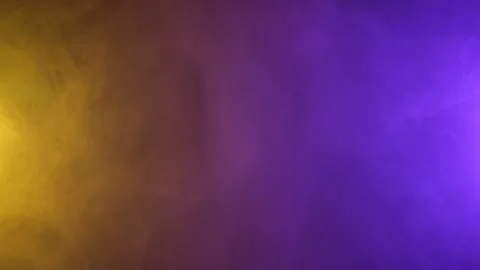 Yellow and purple complementary contrast gradient smoke abstract background. Video stock 313558441