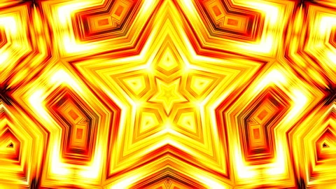 Yellow and red five pointed stars pulsating. Stock Footage 150193667