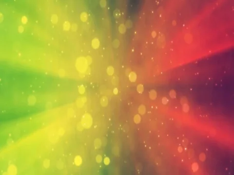 Yellow and Red Light Bokehs Stock Footage 73619720