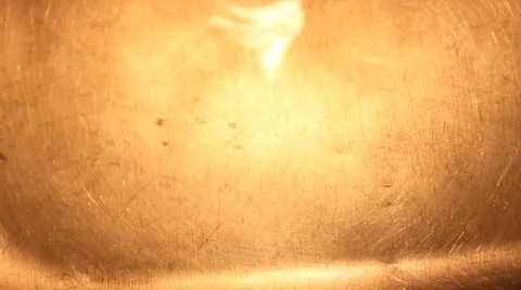 Yellow and Red light reflected in the water with metal texture Stock Footage 45916130