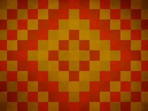 Yellow and Red Quilt Pattern Background which is Perfect for Slide Show Prese Stock Illustration