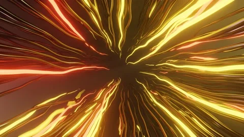 Yellow And Red Tentacles Abstract Background  In A Seamless Loop Stock Footage 227854666