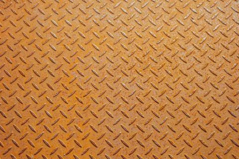 Yellow and rusty sheet of iron in the port Stock Photos