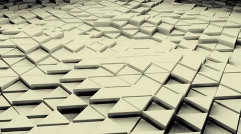 Yellow and white background.Design. Small triangles of the same color in 스톡 일러스트
