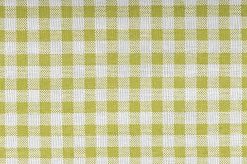 Yellow and white checkered, pattern, design, cotton fabric for sewing, textur Stock Photos
