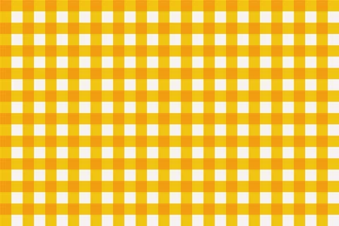 Yellow And White Diagonal Gingham Seamless Picnic Tablecloth Seamless Pattern Stock Illustration