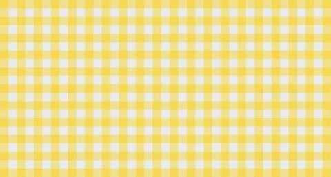 Yellow and White Gingham Check Pattern Stock Illustration