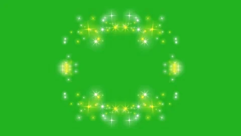 Yellow and white particles moving effect Stock Footage 248688554