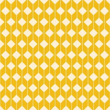 Yellow angular seamless pattern square rhombus geometric background Ilustração Stock