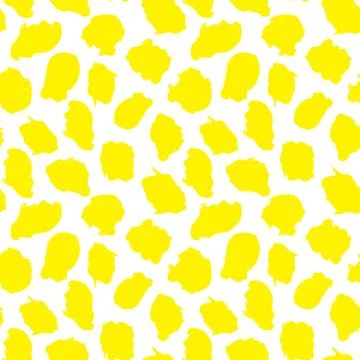 Yellow Animal Leopard Seamless Pattern Background Stock Illustration