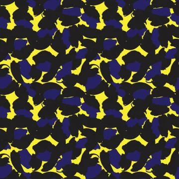 Yellow Animal Leopard Seamless Pattern Background Stock Illustration