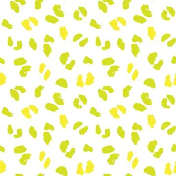 Yellow Animal Leopard Seamless Pattern Background Stock Illustration