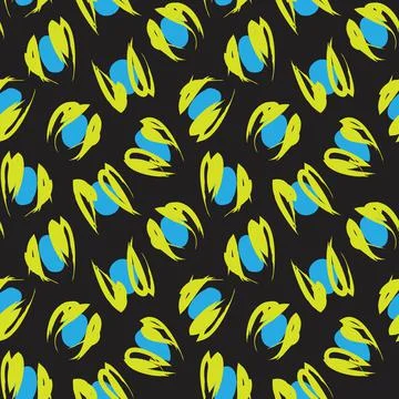 Yellow Animal Leopard Seamless Pattern Background Stock Illustration