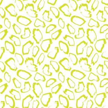 Yellow Animal Leopard Seamless Pattern Background Stock Illustration